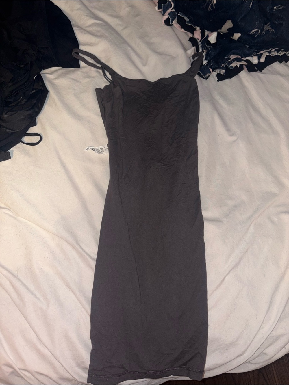 Women's Black Slim Fit Slip Dress